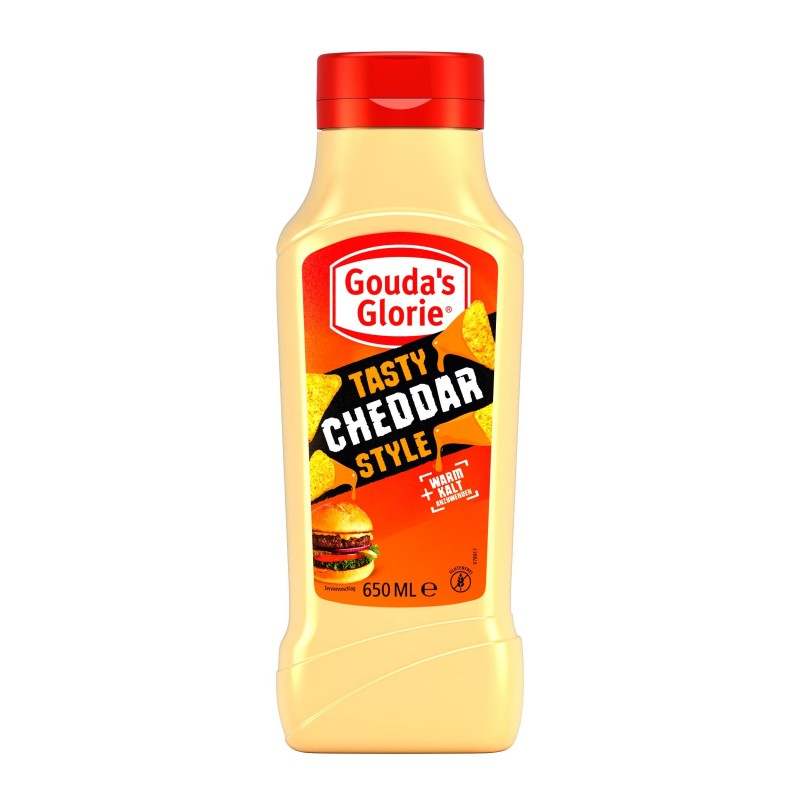 Sauce CHEDDAR Gouda´s Glorie - Tasty Cheddar Style 650ml, vegan  53726 Sauces Hot-Dog