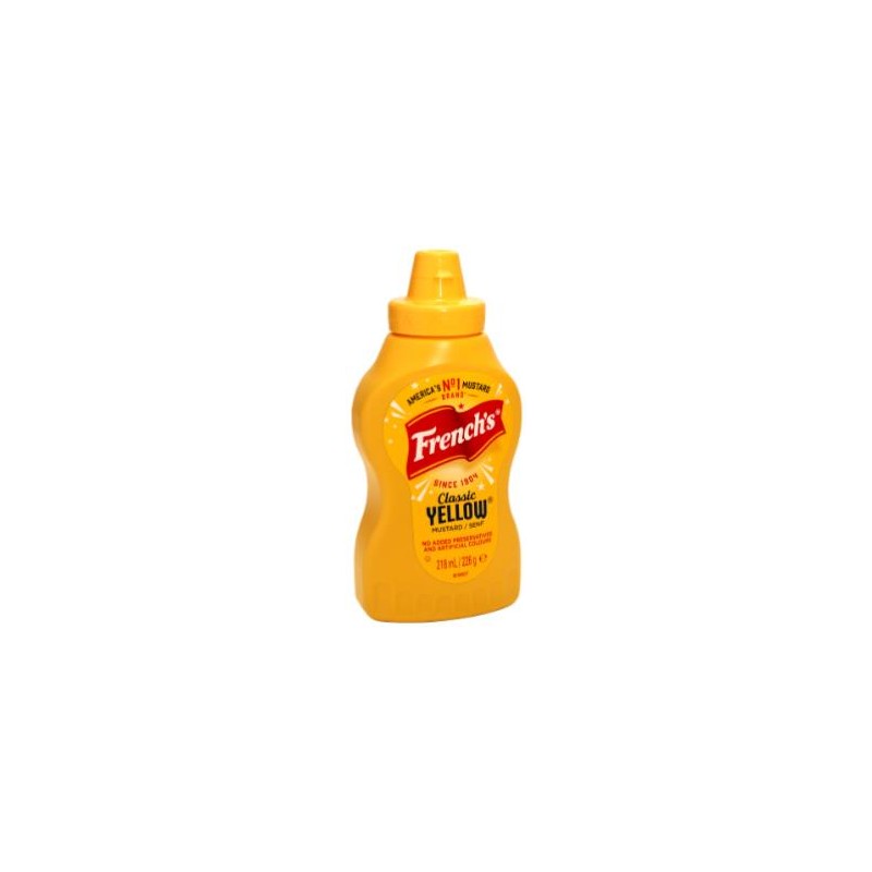 Moutarde américaine French´s "Classic Yellow Mustard" 218 ml  53725 ÉPICERIE