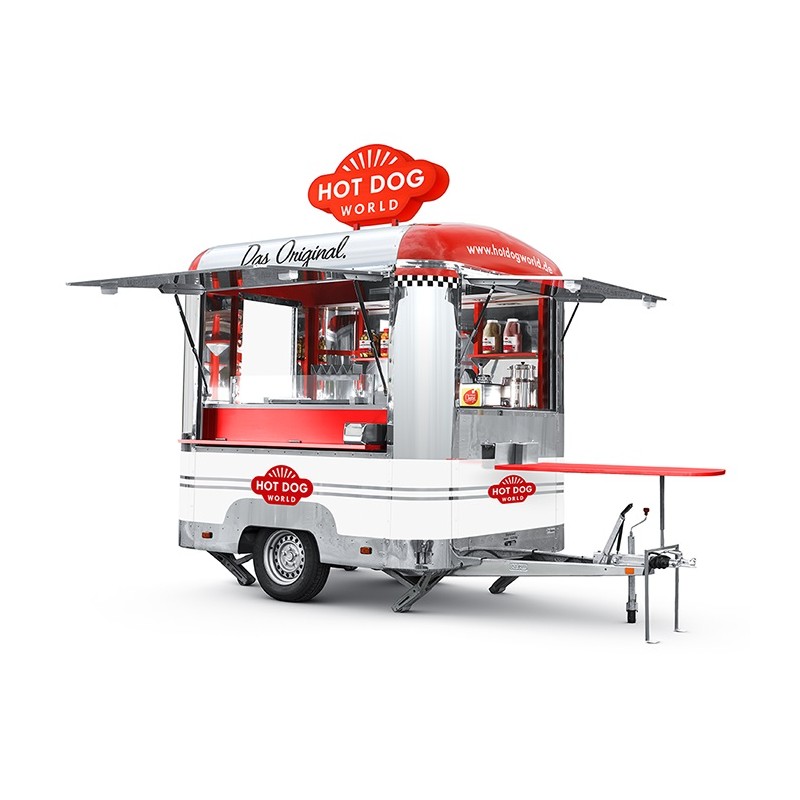 Remorque Street Food Hot Dogs "Chicago" - Pour les Pros  35000 CHARIOTS