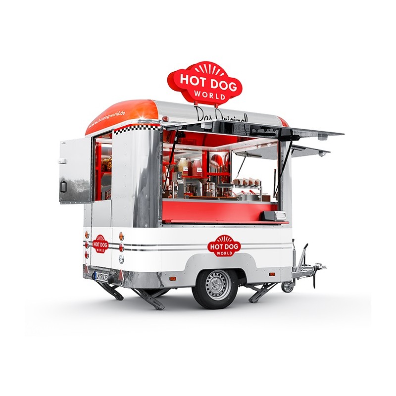 Remorque Street Food Hot Dogs "Chicago" - Pour les Pros  35000 CHARIOTS