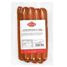 Pack Hot Dogs grand format "Jumbo" CLASSIC 88 x 100g (saucisses et pains)  66088 Packs Hot-Dog