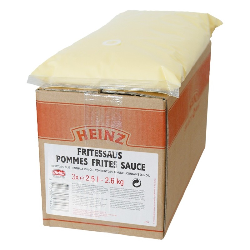 Sauce pour frites HEINZ 3 x 2,5 L (pochons distributeurs)  53343 Sauces Hot-Dog