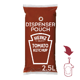 Ketchup HEINZ tomates en pochons 3 x 2,5 L  53311 Sauces Hot-Dog