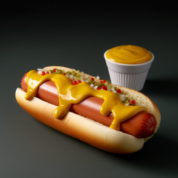 Moutarde à Hot dog sucrée "Hot Dog World" 1000g - 950 ml  54301 Nouveautés