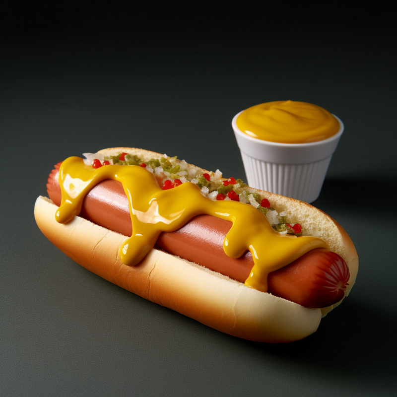 Moutarde à Yellow Mustard "Hot Dog World" 270g  54151 Sauces Hot Dogs