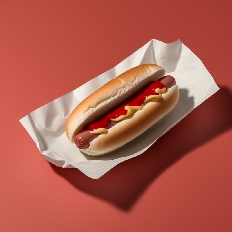 50 Emballages pour Hot Dogs (papier)  85111 Consommables
