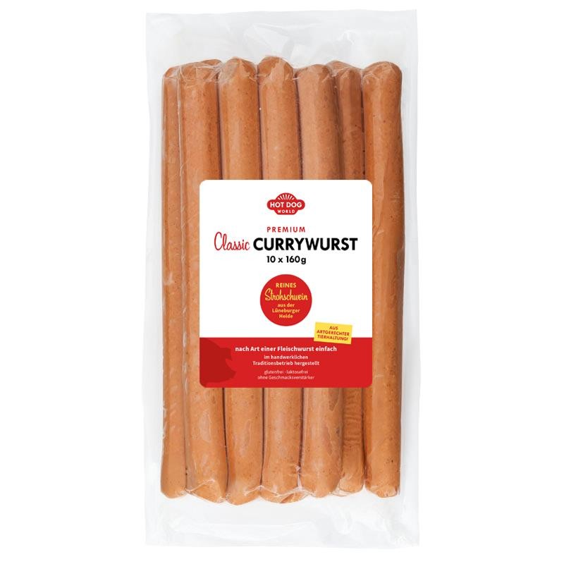 Saucisse à griller Currywurst 60 x 160 g "Hot Dog World"  51133 Saucisses Hot Dogs