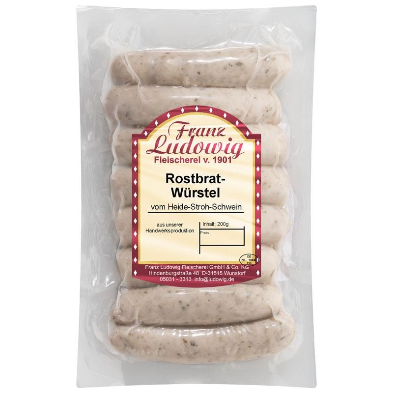 Mini Saucisses blanches à griller (RostBratwurst) 8 x 25 g - Nouveauté  56005 Saucisses Hot Dogs