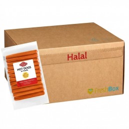 Saucisses Hot Dogs volaille (Halal) 144 x 60g  21413FR Saucisses Hot Dogs