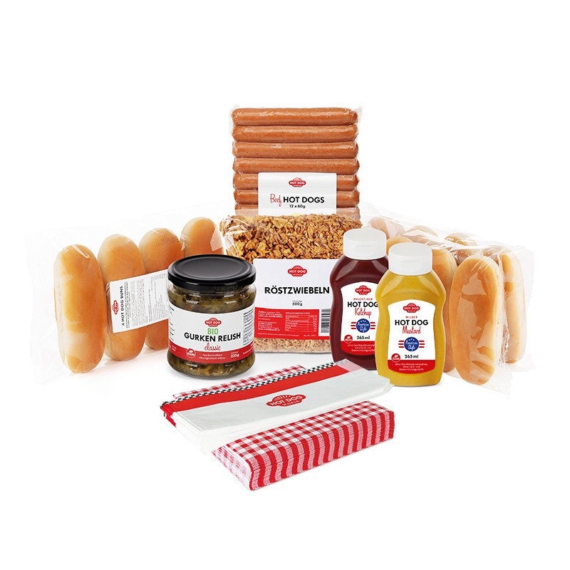 Pack découverte Hot Dog pur bœuf idéal pour votre fête