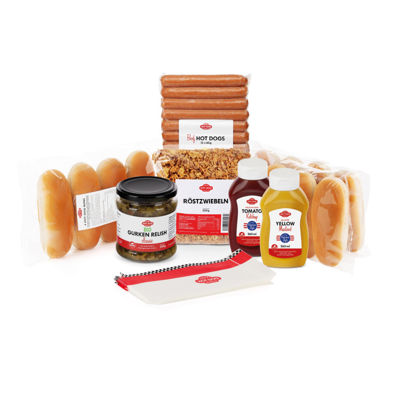Pack découverte Hot Dog pur bœuf idéal pour votre fête