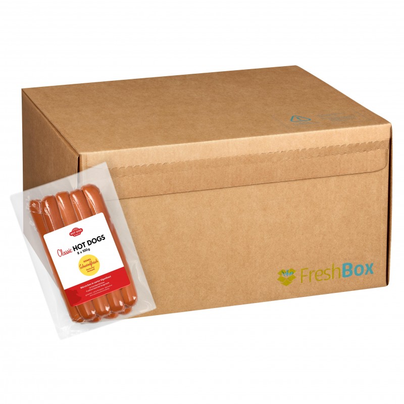 88 Hot Dogs "Classic" (porc) grand format "Jumbo" de 100 g - Classic Jumbo  21043FR Saucisses Hot Dogs