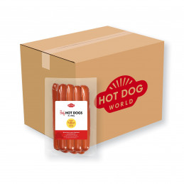 88 Saucisses Hot Dogs de boeuf en grand format "Jumbo"(100g)