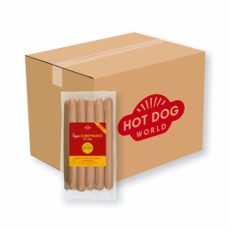 Currywurst végane 60 x 120 g (carton) | HOT DOG WORLD