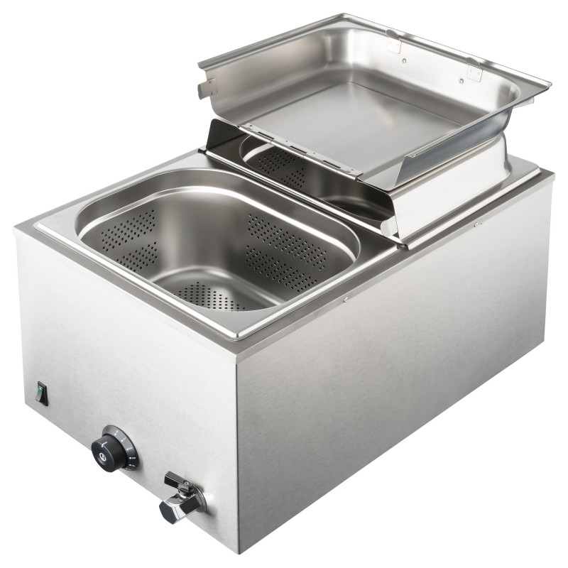 Chauffe-saucisses vapeur professionnel MaxiSteam | HOT DOG WORLD