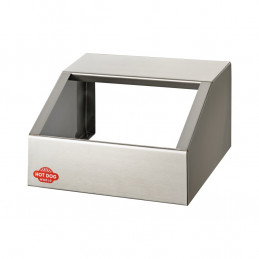 Support double bacs à ingrédients GN inox | HOT DOG WORLD
