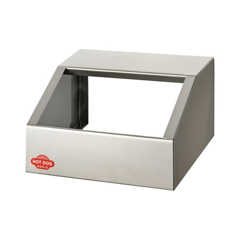 Support double bacs à ingrédients GN inox | HOT DOG WORLD