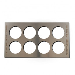 Range-flacons FIFO inox pour 8 flacons | HOT DOG WORLD
