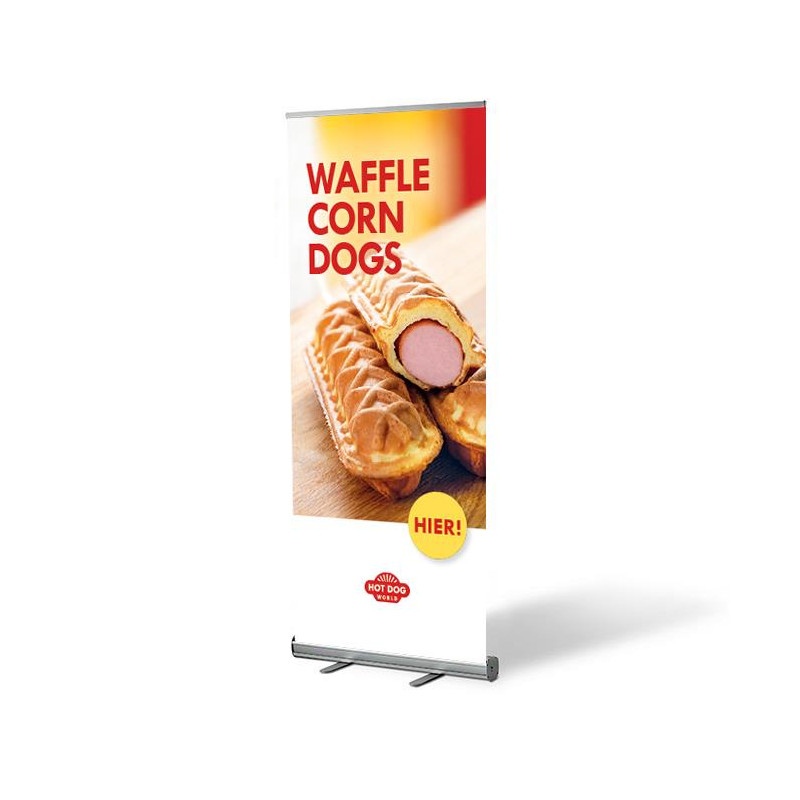 Roll Up "Waffle Corn Dog" - Support publicitaire | Hot Dog World