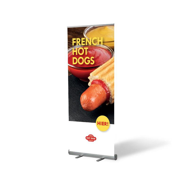 Roll Up "French Hot Dogs" - Support publicitaire | Hot Dog World