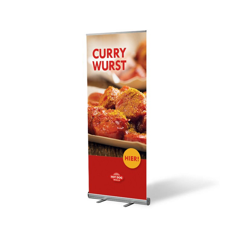 Roll Up "Currywurst" - Support publicitaire | Hot Dog World