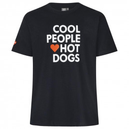 T-Shirt Homme "Cool People love Hot Dogs" noir | Hot Dog World