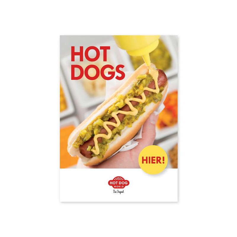 Poster Hot Dogs DIN A1 - PLV Point de Vente | HOT DOG WORLD