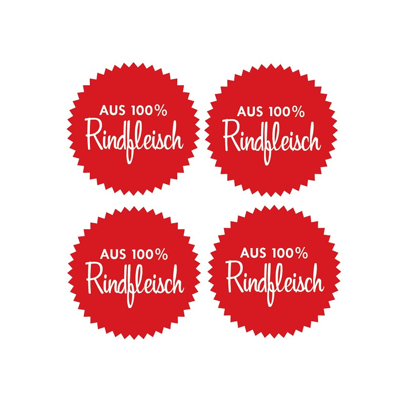 Autocollants 100% Boeuf x4 - Sticker Hot Dog | HOT DOG WORLD