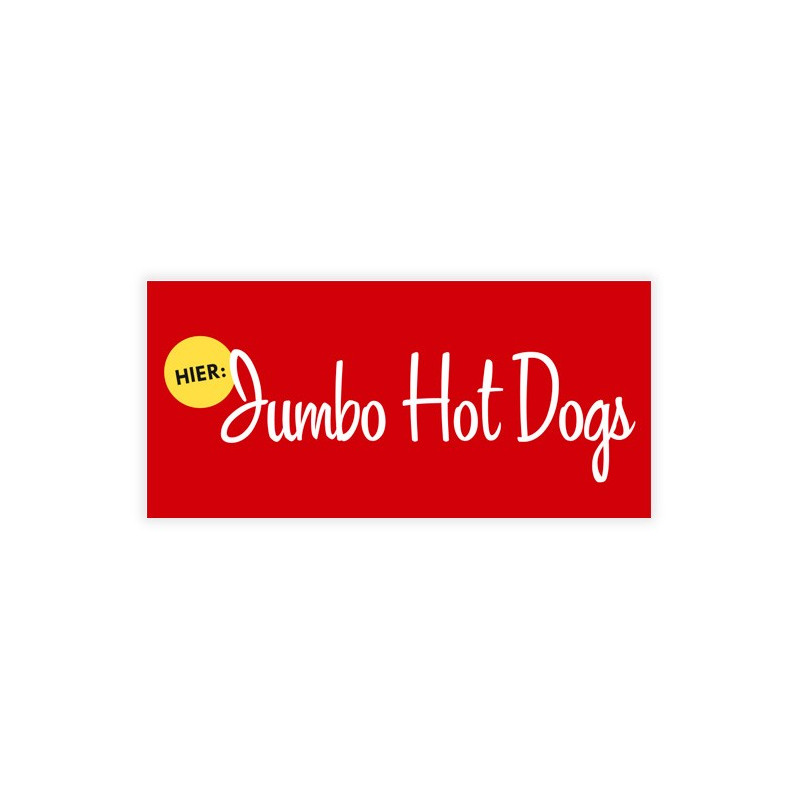 Autocollant Jumbo Hot Dogs - Sticker PLV | HOT DOG WORLD