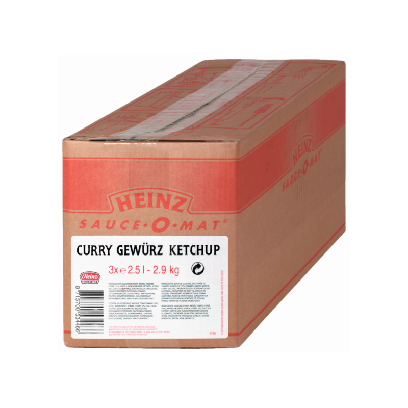 Ketchup au curry Heinz 3x2,5L | HOT DOG WORLD