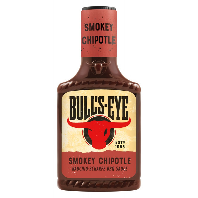 Sauce BBQ Bull's Eye Smokey Chipotle 300 ml | HOT DOG WORLD