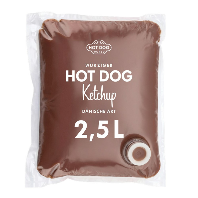 Ketchup danois Hot Dog 3x2,5L | HOT DOG WORLD