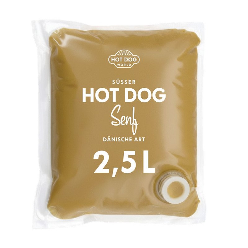 Moutarde douce Hot Dog 3x2,5L | HOT DOG WORLD