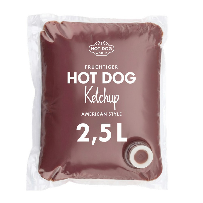 Ketchup American Hot Dog 3x2,5L | HOT DOG WORLD