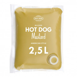 Moutarde douce Hot Dog 3x2,5L | HOT DOG WORLD