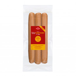 Currywurst volaille Halal 3x160g | HOT DOG WORLD