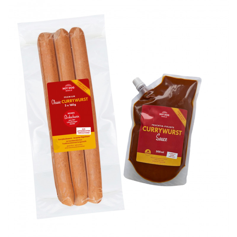 Coffret Currywurst & Sauce - Set de 3 | HOT DOG WORLD