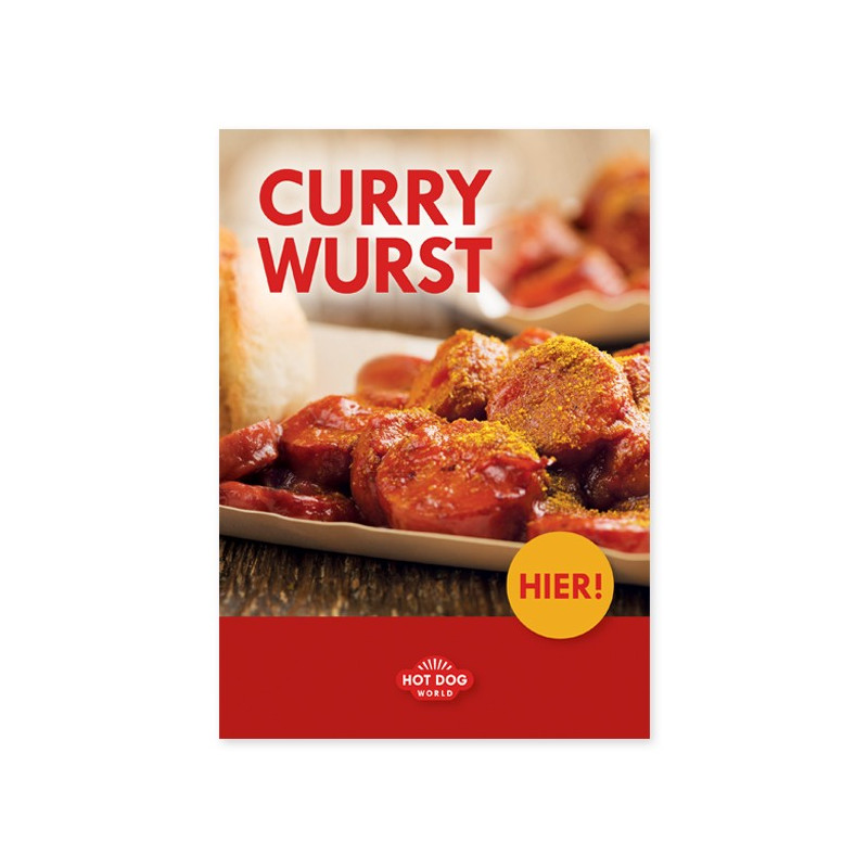 Poster Currywurst DIN A1 | HOT DOG WORLD