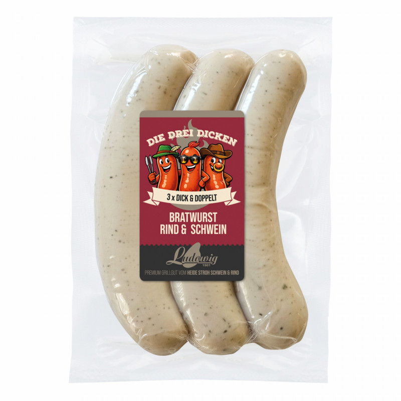 Saucisse griller Trois Costauds B&oelig;uf Porc | HOT DOG WORLD