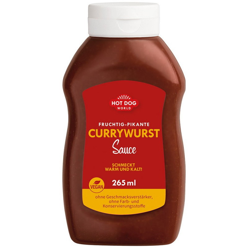 Sauce Currywurst 265, 520 et 955 ml | HOT DOG WORLD