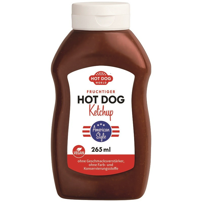 Tomato Ketchup American Style 265, 520 et 955 ml | HOT DOG WORLD