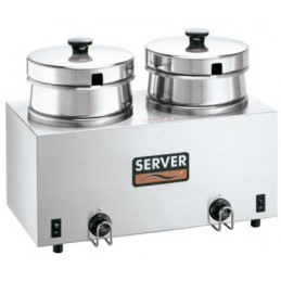 Chauffeur de sauce double  81240-Euro Cuisson fromage, nachos, chili dog