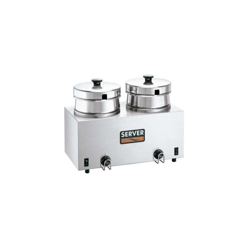 Chauffeur de sauce double  81240-Euro Cuisson fromage, nachos, chili dog
