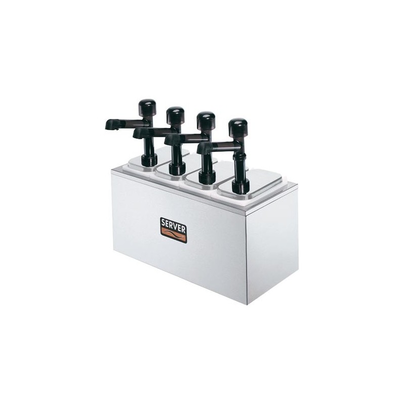 Station de distribution de sauce - 4 bacs de 3,3L  SR4-79870 Distributeurs