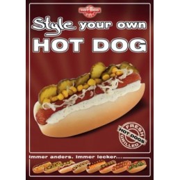 Poster Style your own Hot Dog 6022  6022 DÉCORATION