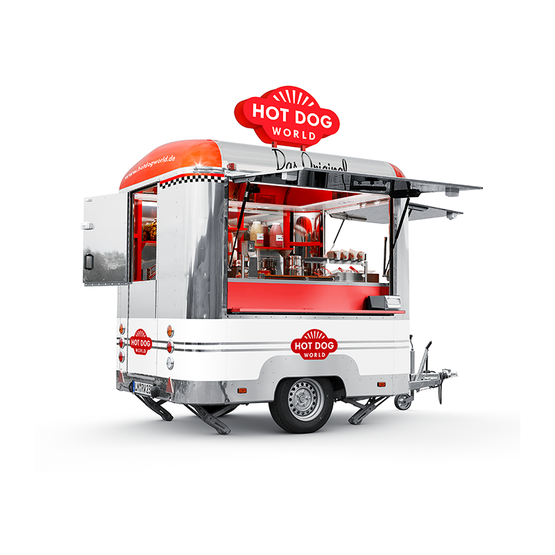 Remorque Street Food Hot Dogs "Chicago" - Pour les Pros  35000 CHARIOTS
