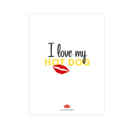 Poster I love my HOT DOG  93130 DÉCORATION