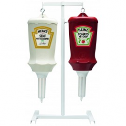 Porte-condiments rotatif amovible pour voiture, pour sauces, ketchup (noir)  : : Maison