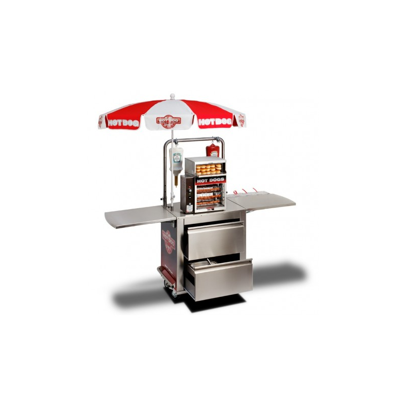 Chariot de restauration ambulant pour Hot Dogs "BOSTON"  32000 CHARIOTS