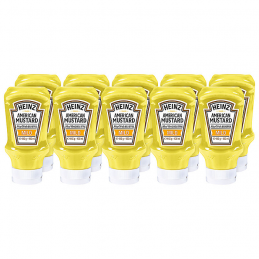 Moutarde américaine Heinz 10 x 400 ml  76009560 Sauces Hot-Dog